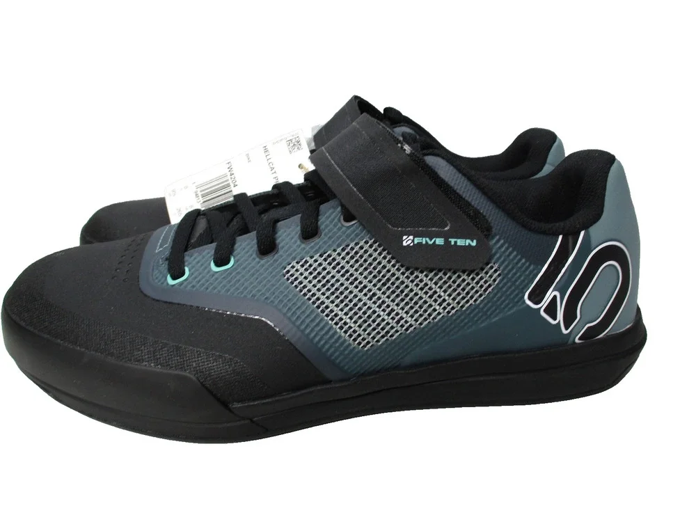 Five Ten Hellcat Pro W Shoes Womens Sz 9.5 Black Blue Green Cycling Bike Adidas